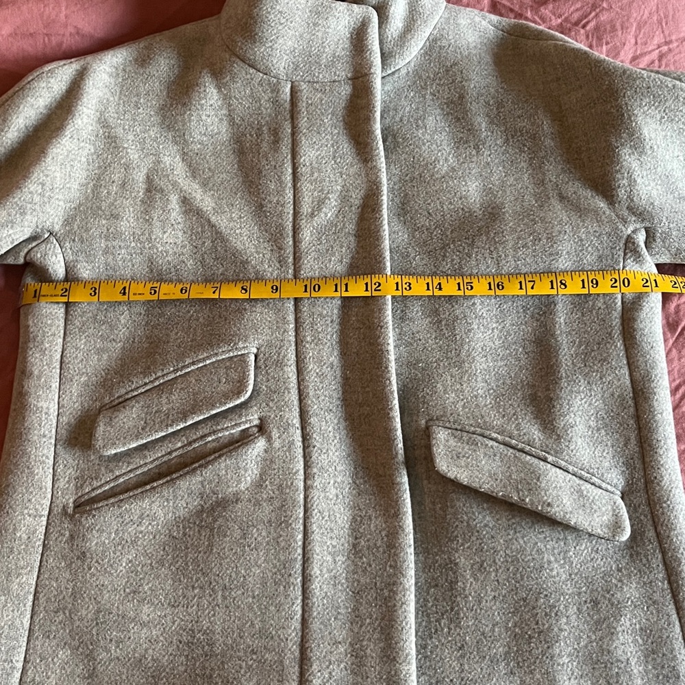 J. Crew Light Gray Women's Wool Coat - Picture 8 of 8